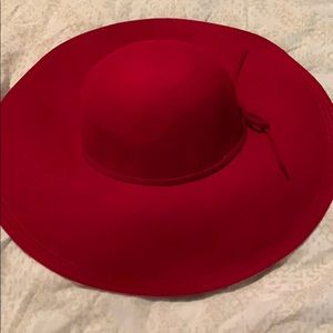 Beautiful stylish red Wool Felt Hat